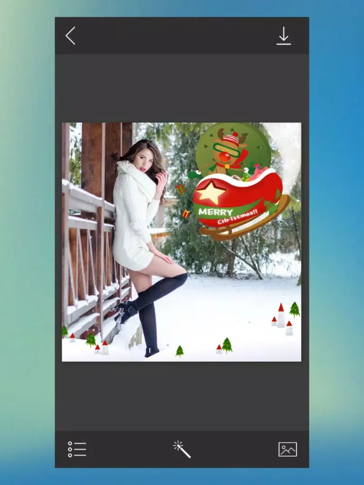 Holiday Xmas Picture Frame - Photo Frame Master iPad 應用截圖