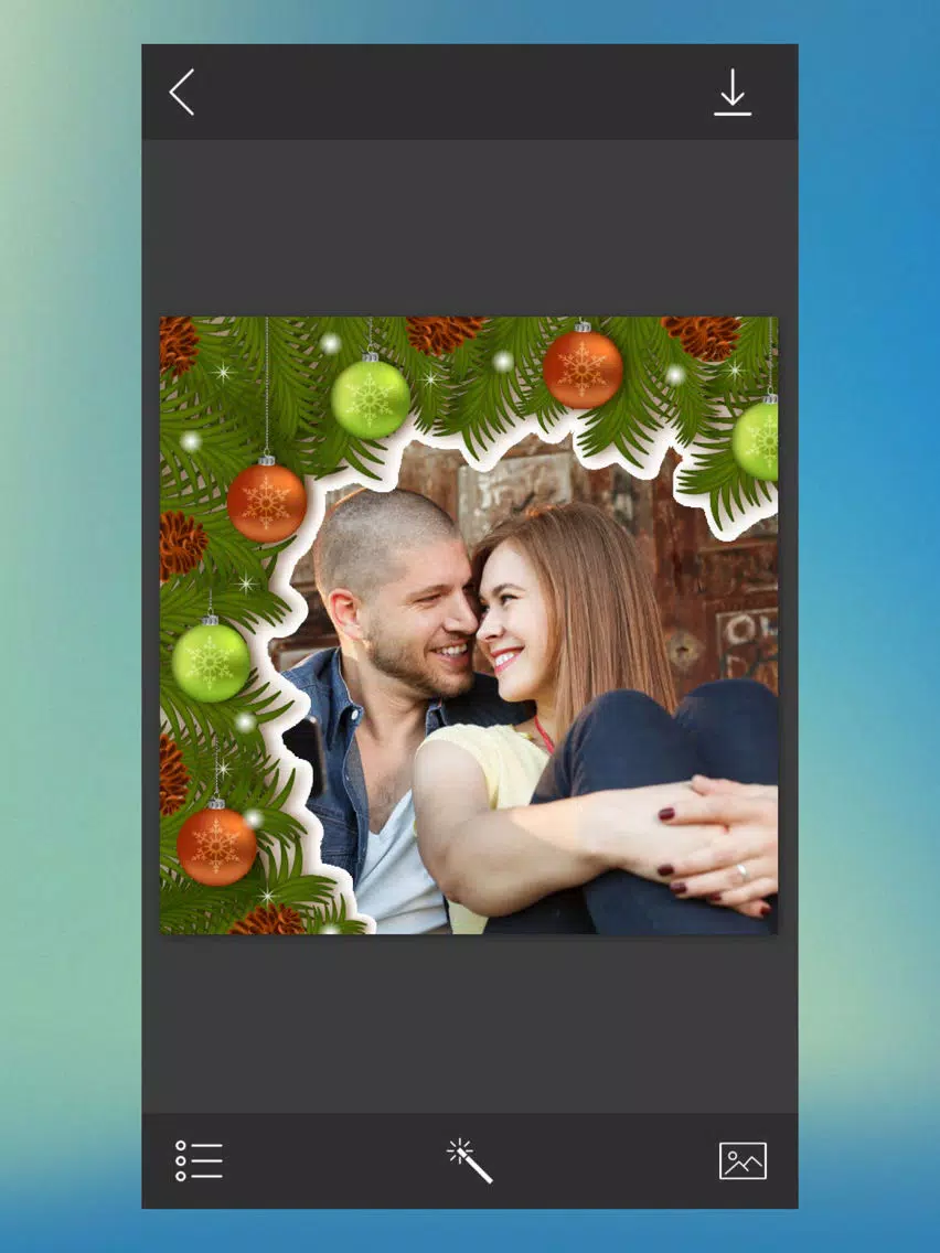 Christmas HD Frame - insta frames for photo iPad 应用截图