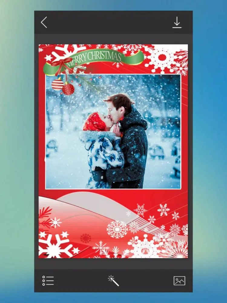 Xmas Frame - Instant pic frames iPad  スクリーンショット