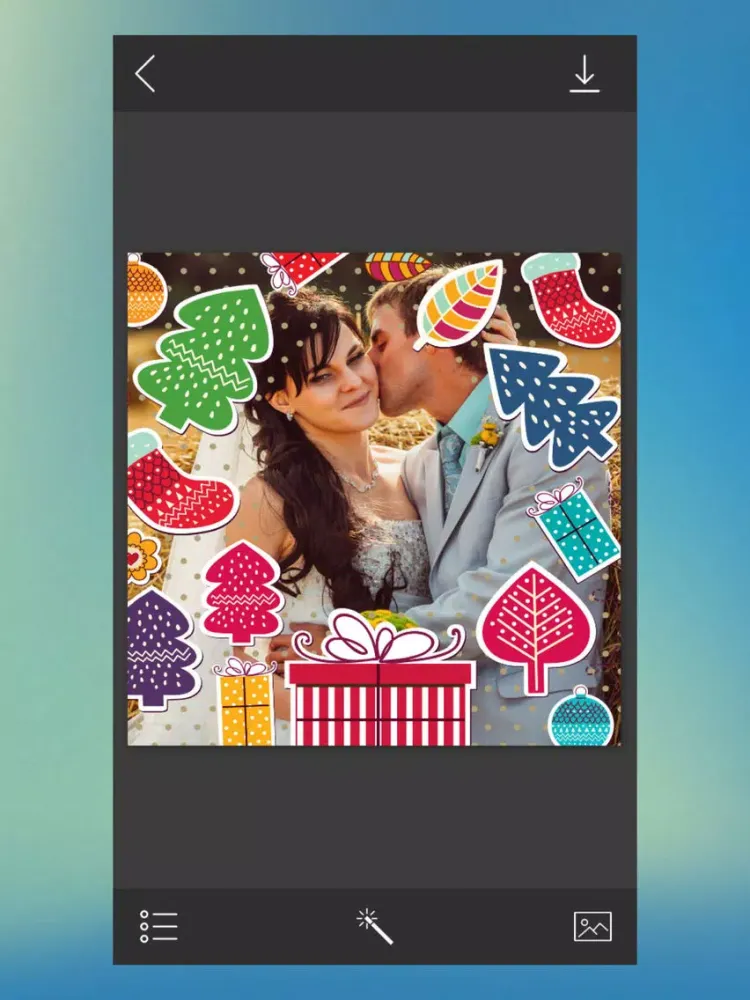 Xmas HD Frame - Instant pic frames iPad  Screenshots