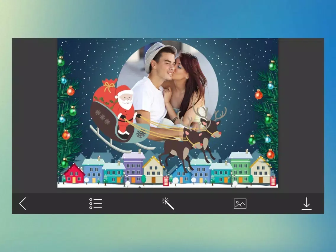 ภาพหน้าจอของ Santa claus HD Photo Frame - Free InstaFrame Edito iPad 