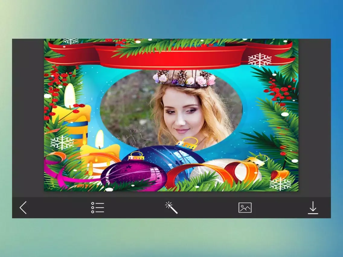Tangkapan layar Christmas 2017 Hd Frames - Creative Design App iPad 