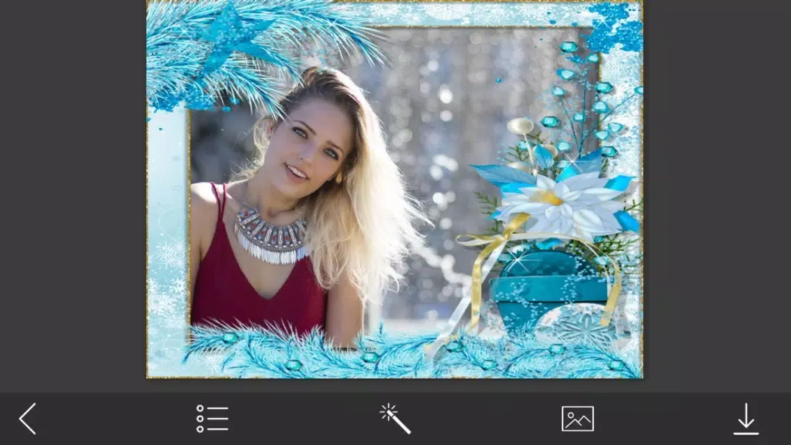 Tangkapan layar Christmas Hd Photo Frames - Creative Design App