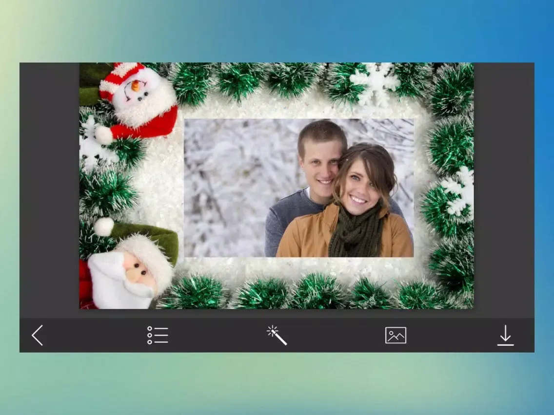 Xmas Hd Photo Frames - Inspiring Photo Editor iPad 应用截图