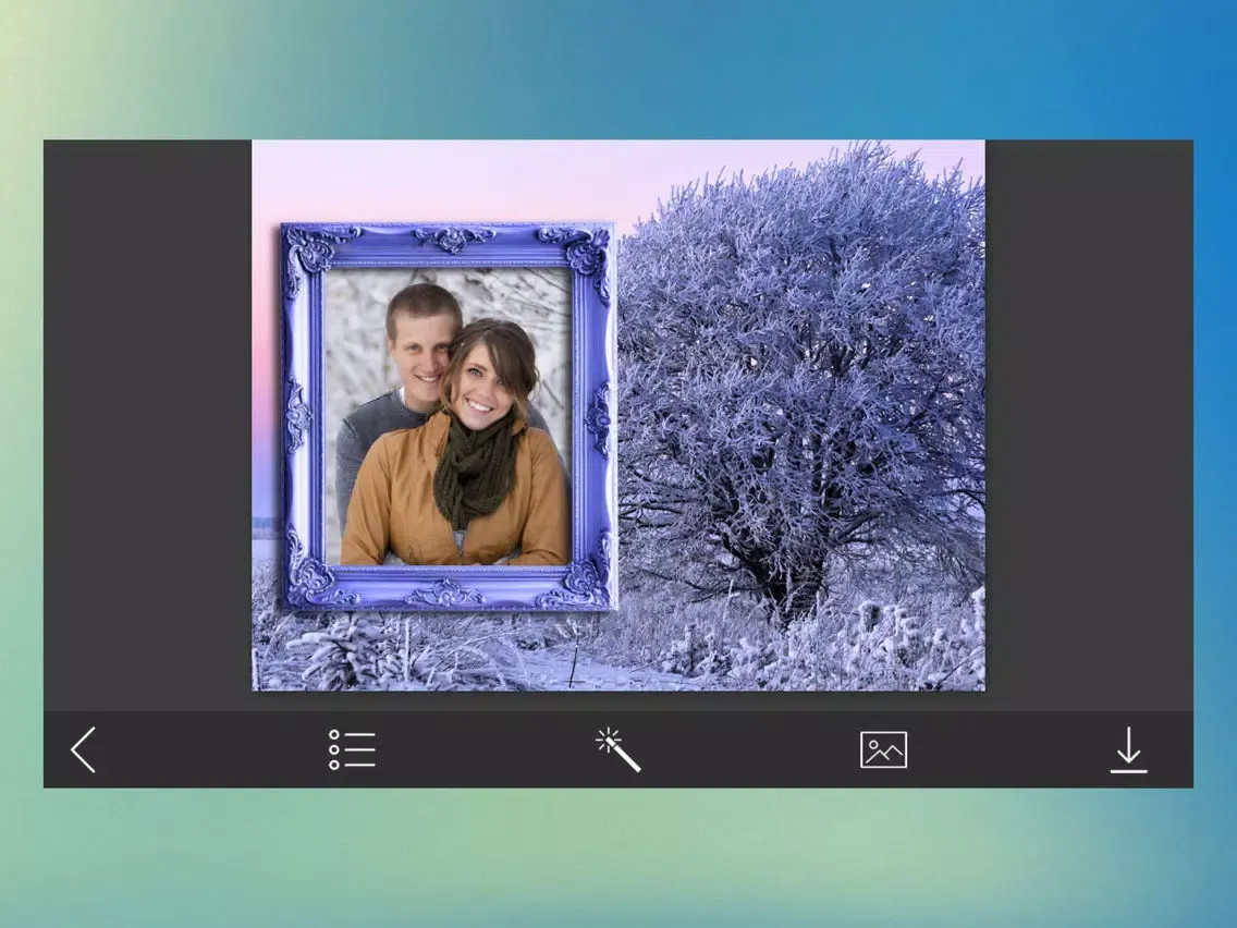 Xmas Hd Photo Frames - Inspiring Photo Editor iPad 应用截图