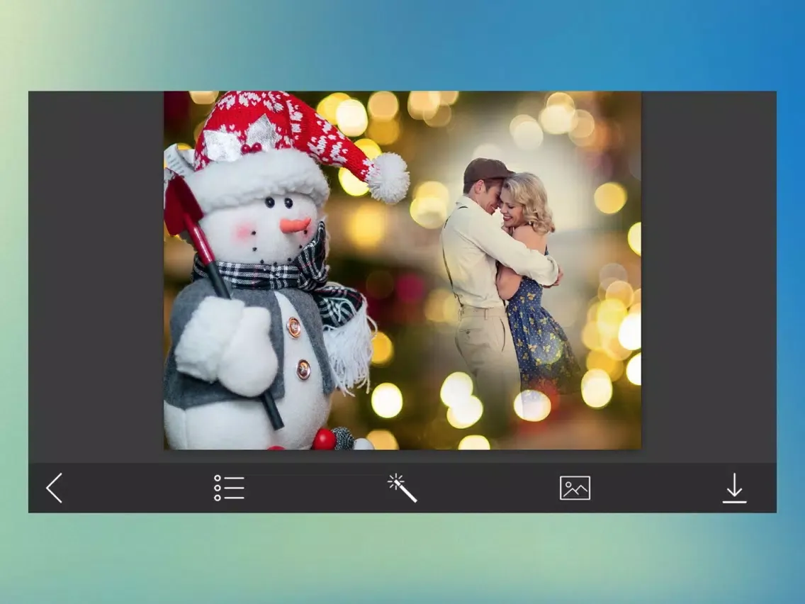 Xmas Hd Photo Frames - Inspiring Photo Editor iPad 应用截图