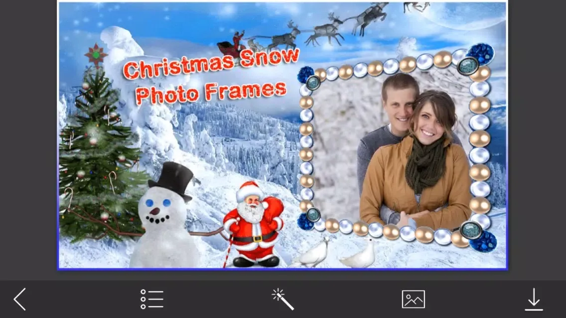 Xmas Hd Photo Frames - Inspiring Photo Editor应用截图