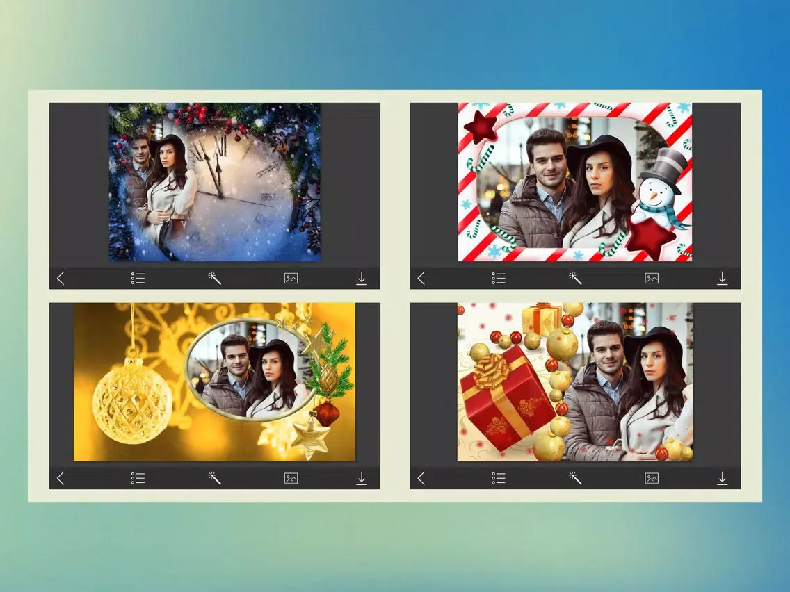 Screenshot di Christmas Tree Photo Frames - Creative Design App iPad 