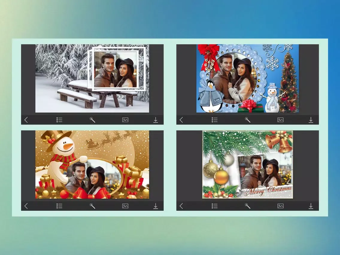 Screenshot di Christmas Tree Photo Frames - Creative Design App iPad 
