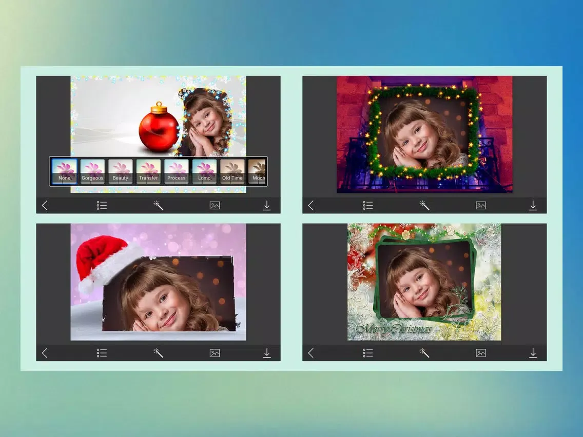 Screenshot di Christmas Tree Photo Frames - Creative Design App iPad 