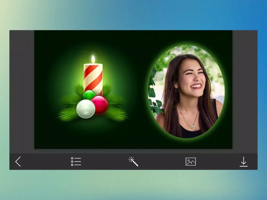 Santa Frame - Frame from the heart iPad  Screenshots
