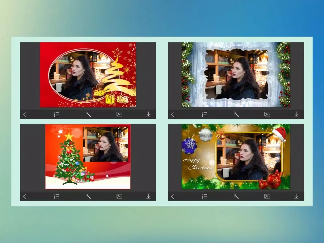 Xmas 2017 HD Frame - Creator and Editor iPad  스크린샷