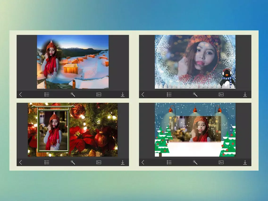 Xmas 2017 HD Frame - Creator and Editor iPad  스크린샷