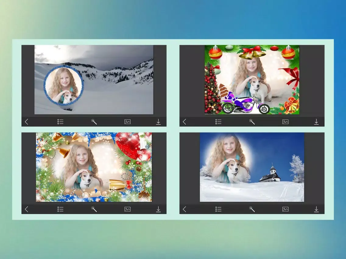 Xmas 2017 HD Frame - Creator and Editor iPad  스크린샷