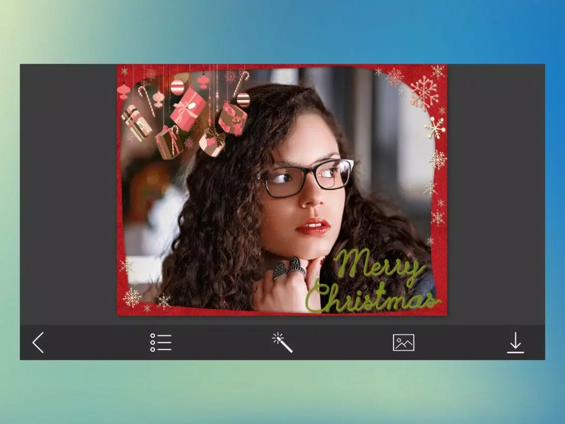 ภาพหน้าจอของ Xmas Jingle bell Photo Frame - Photo Frame Master iPad 