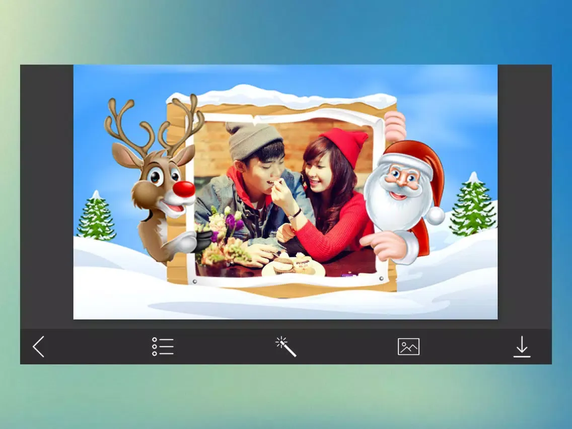ภาพหน้าจอของ Christmas Santa Photo Frames - Photo Lab iPad 