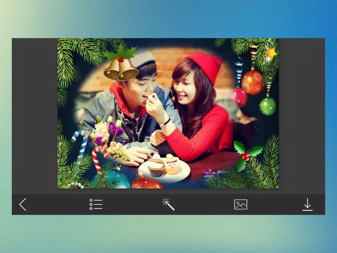 ภาพหน้าจอของ Christmas Santa Photo Frames - Photo Lab iPad 