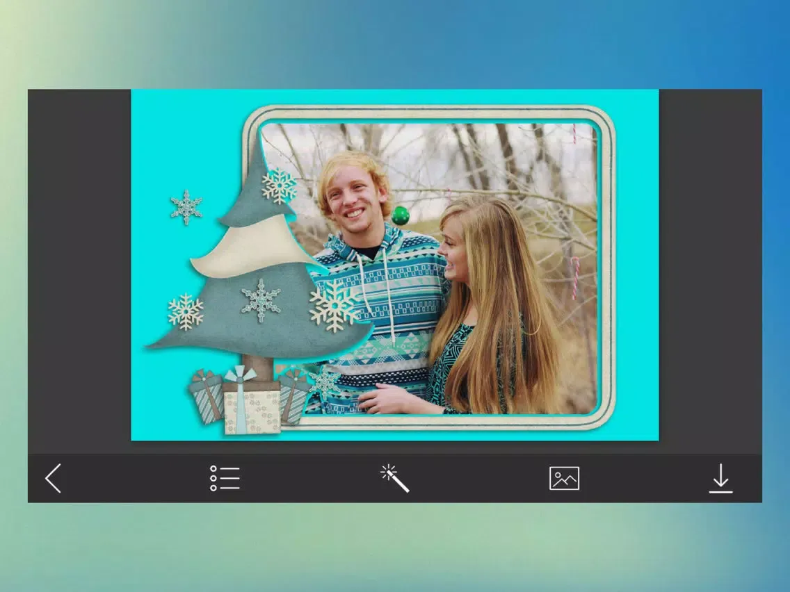 ภาพหน้าจอของ Christmas Santa Photo Frames - Photo Lab iPad 