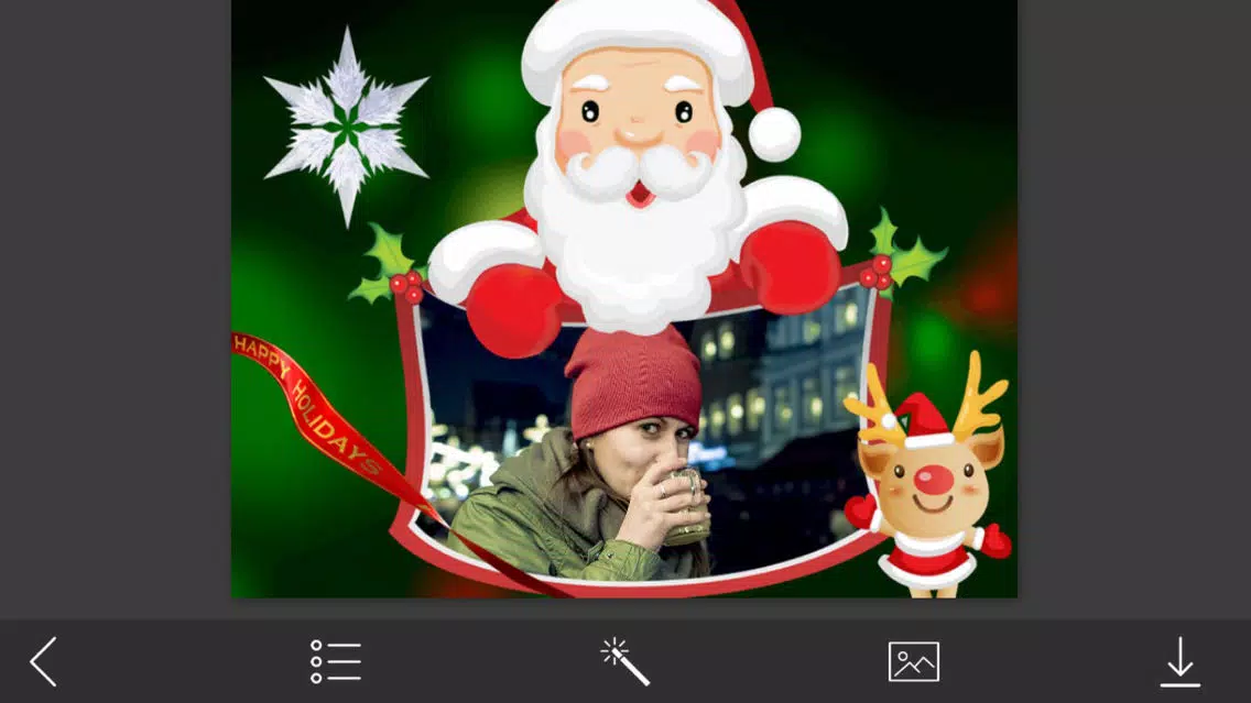 Zrzuty ekranu Xmas HD Photo Frame - Photo Lab