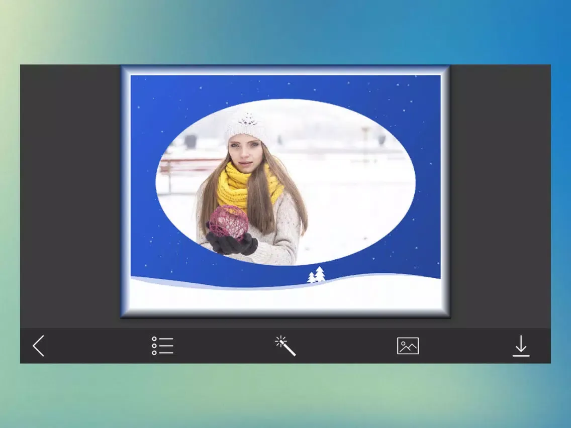Holiday Christmas Frame - Design scrapbook iPad  سکرین شاٹس