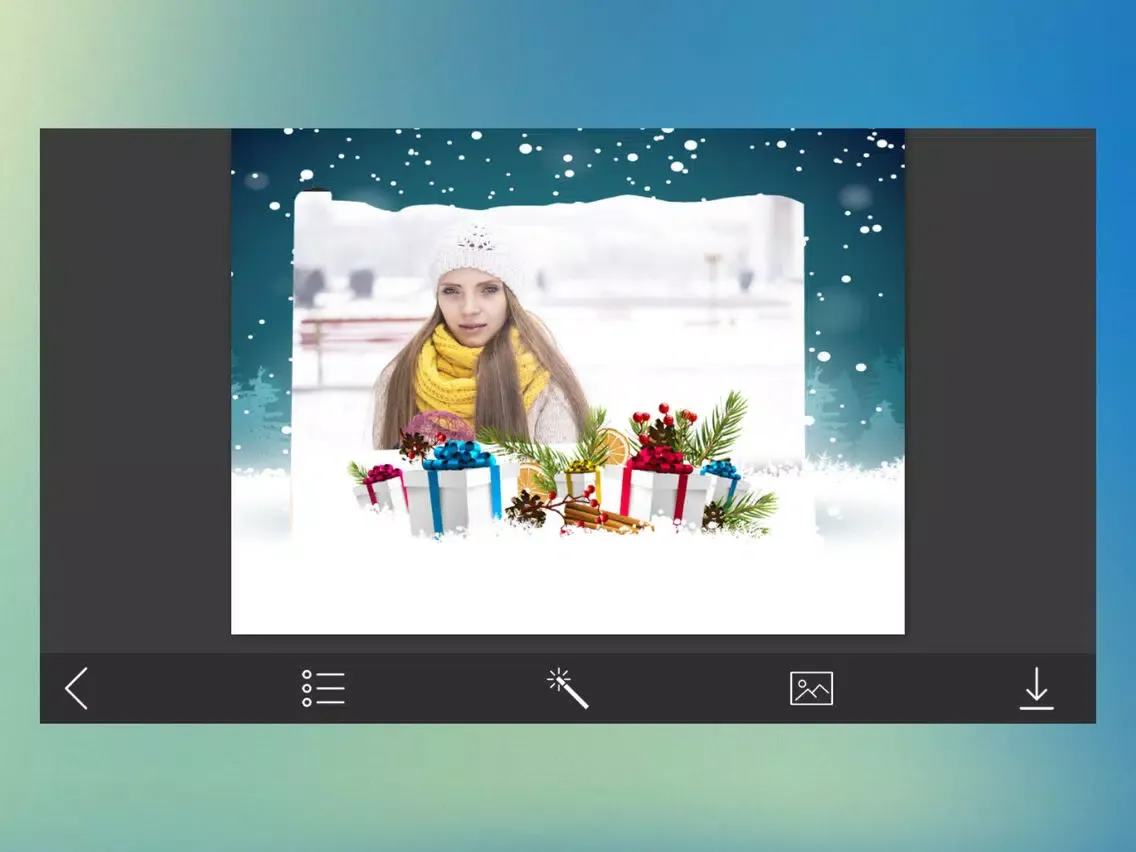 Holiday Christmas Frame - Design scrapbook iPad  سکرین شاٹس
