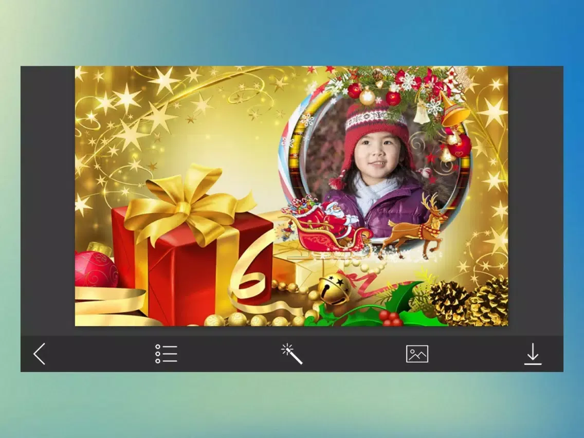 Xmas Jingle bell Picture Frames - Art Photo frame iPad  Ekran Görüntüleri
