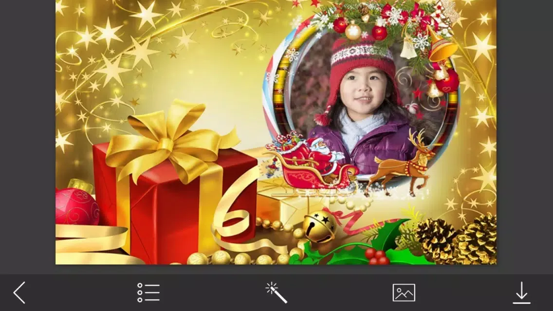 Xmas Jingle bell Picture Frames - Art Photo frame Ekran Görüntüleri