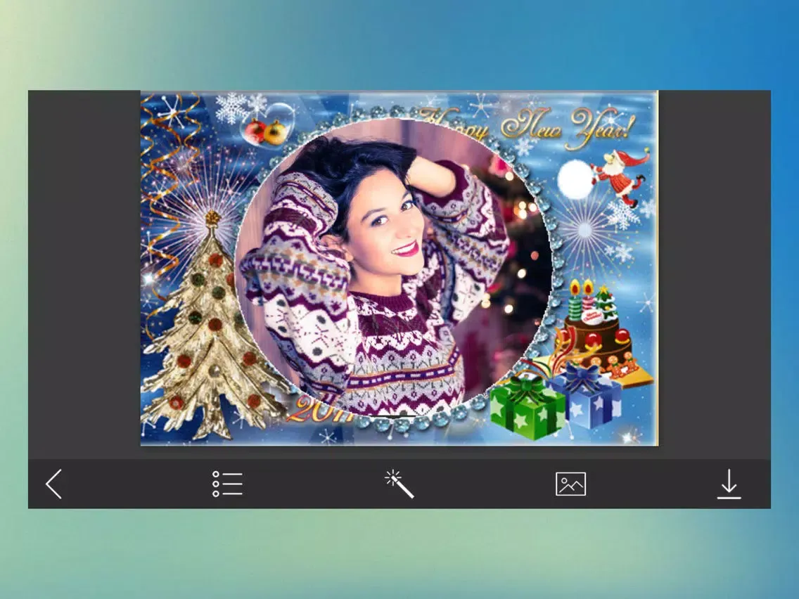 Xmas 2017 HD Frame - Perfect Photo frame Maker iPad  Screenshots