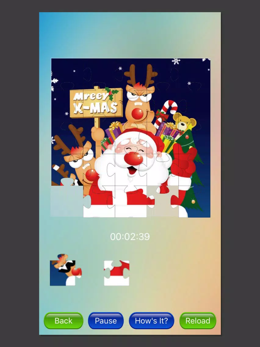 Lovely Chirstmas Puzzle 2017 Edition jigsaw iPad  स्क्रीनशॉट