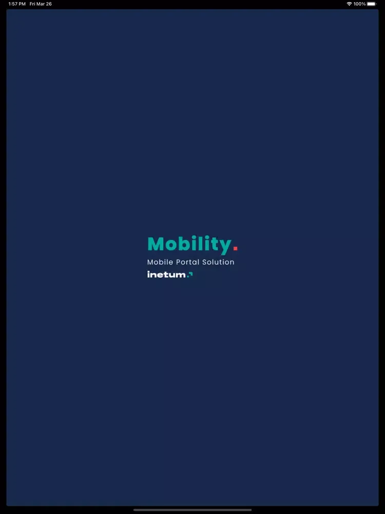 Inetum Mobility Portal iPad  Screenshots
