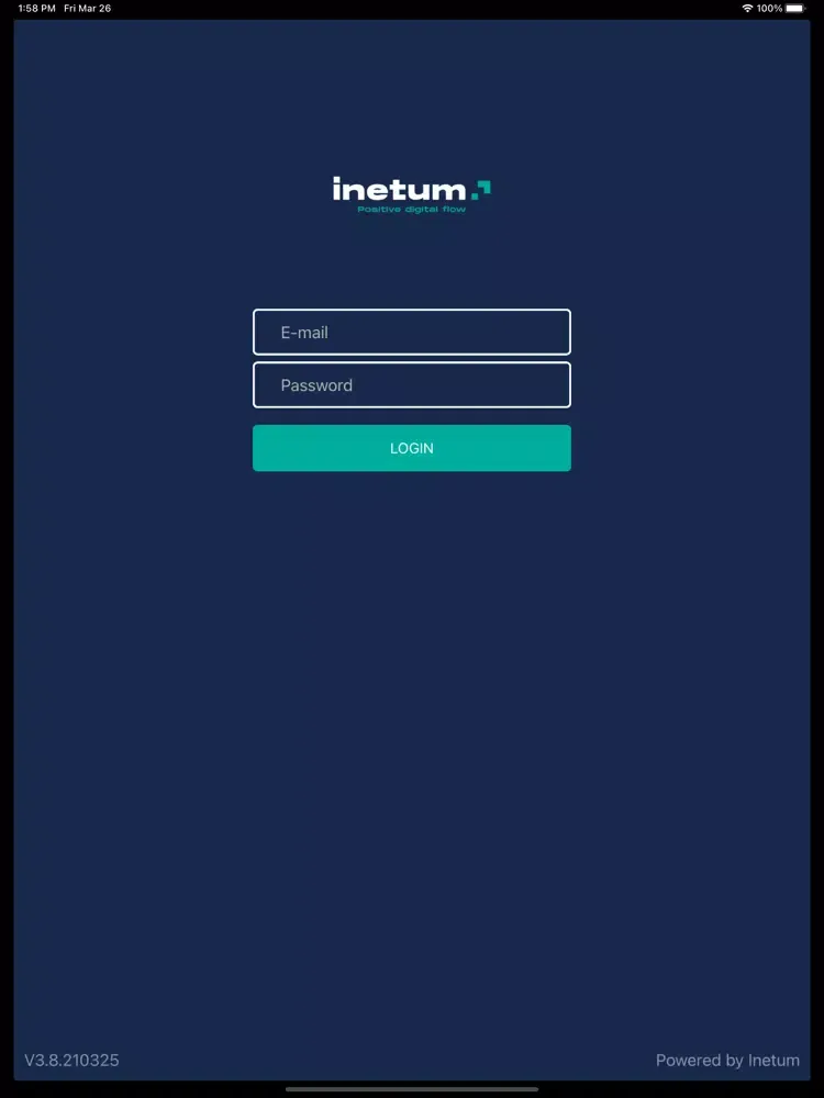 Inetum Mobility Portal iPad  Screenshots