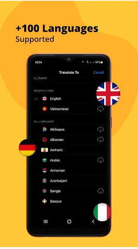 Capturas de tela do Photo Translator - Translate