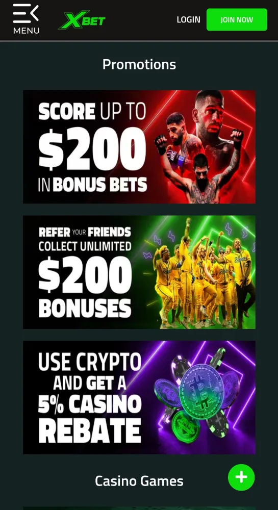 XBET Screenshots