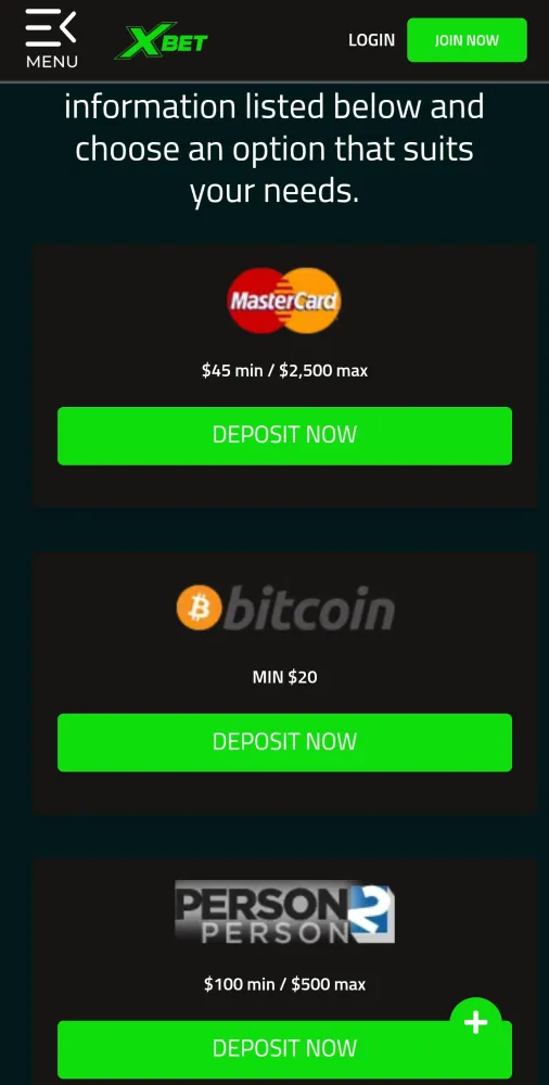 XBET Screenshots