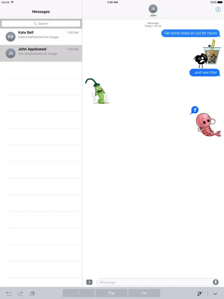 Captures d'écran de FoodBalls Sticker Pack iPad 