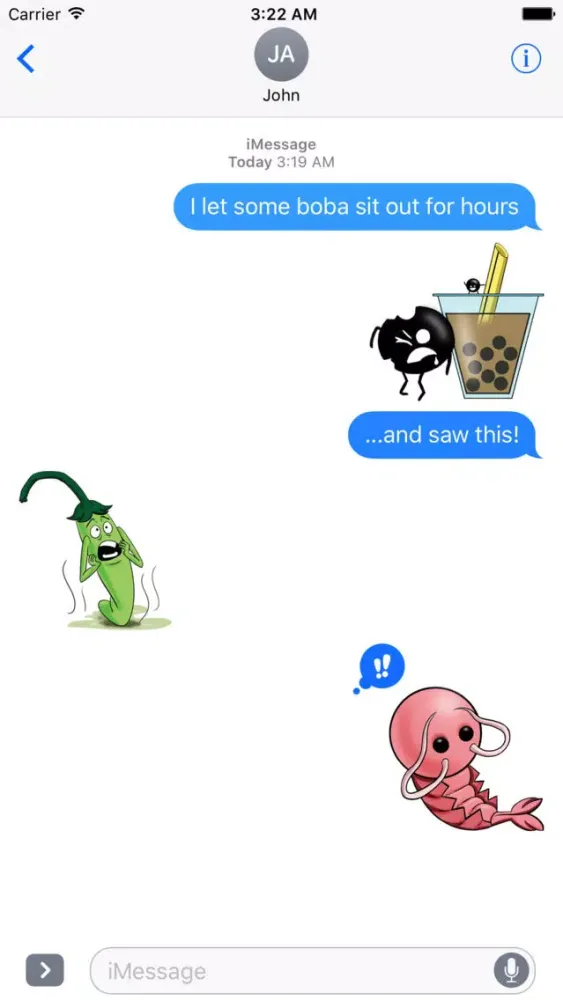 Captures d'écran de FoodBalls Sticker Pack