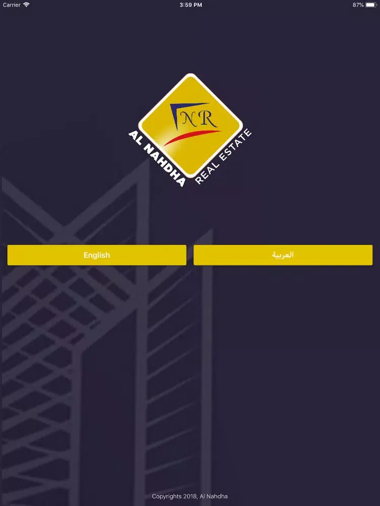 Al Nahdha Real Estate iPad 應用截圖