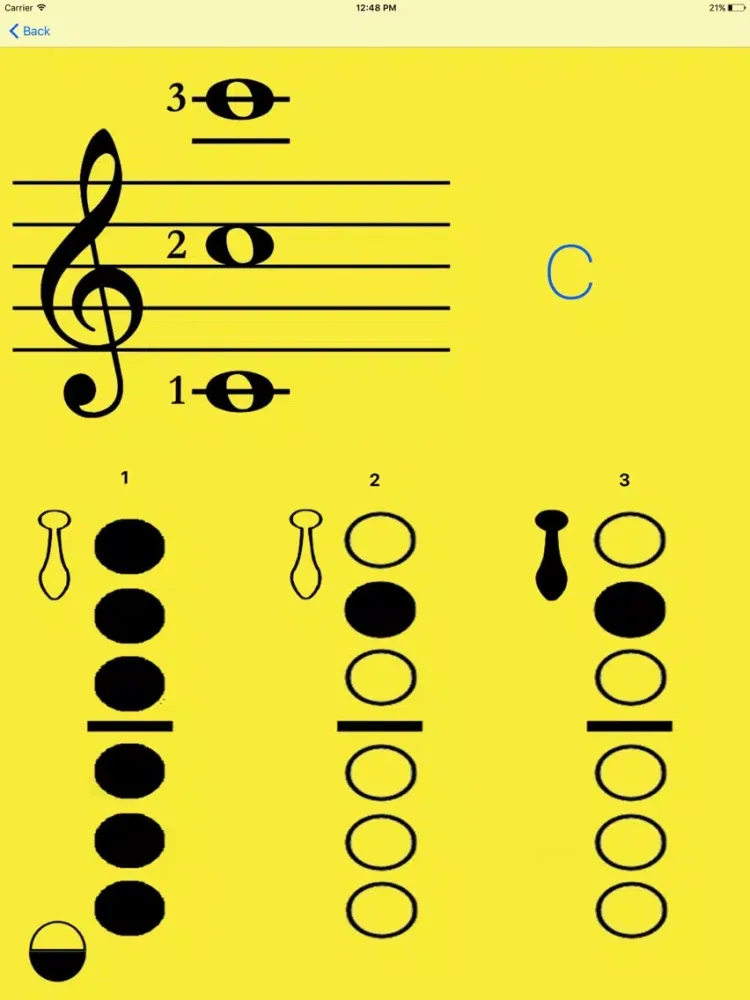 Clef Notes - Fingering Charts and Transposition iPad  स्क्रीनशॉट