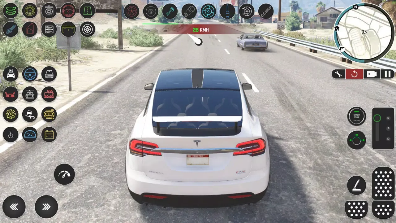 Скриншоты Electric Tesla Model X Driver