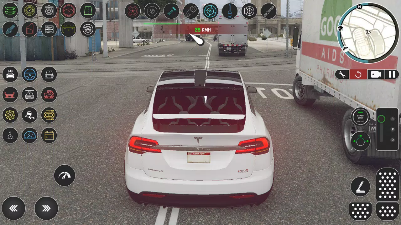 Electric Tesla Model X Driver Screenshots