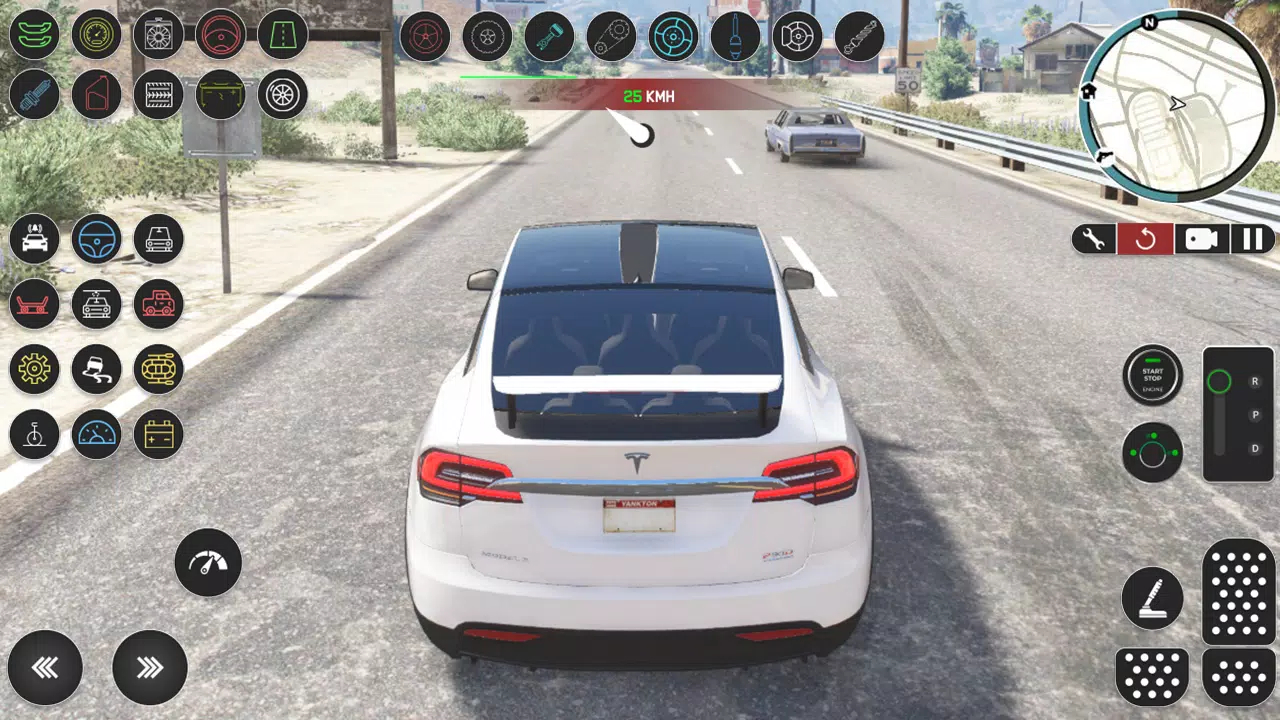 Electric Tesla Model X Driver Screenshots