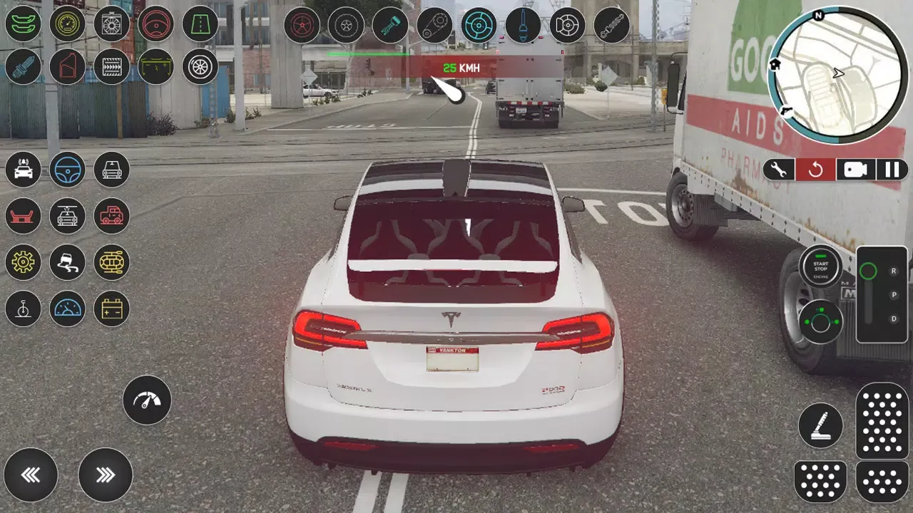 Скриншоты Electric Tesla Model X Driver