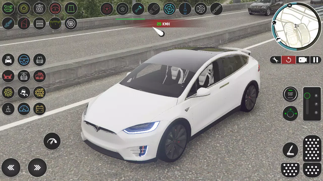 Electric Tesla Model X Driver Screenshots