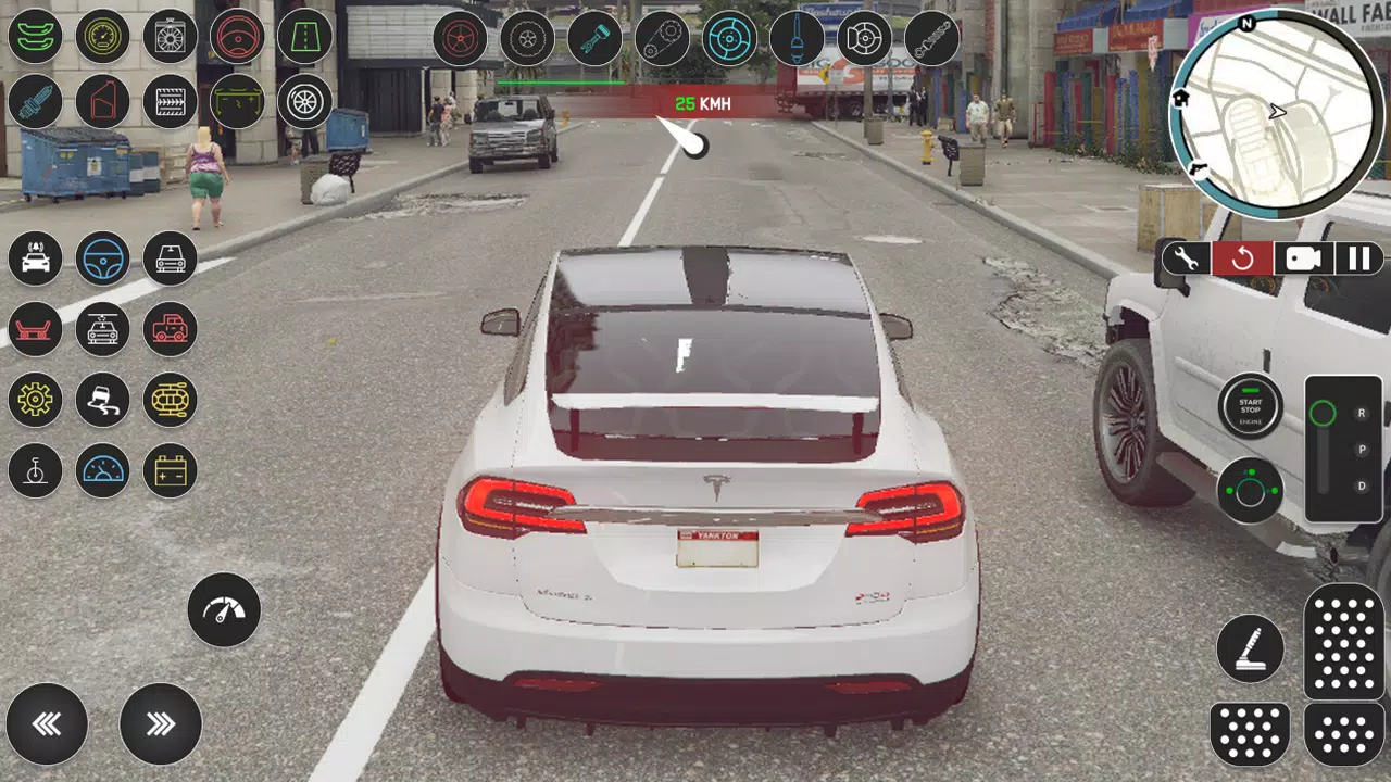 Electric Tesla Model X Driver Screenshots