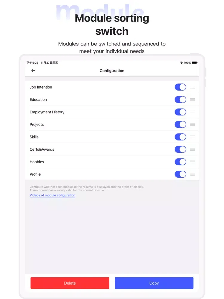 Скриншоты Super CV -Resume make artifact iPad 