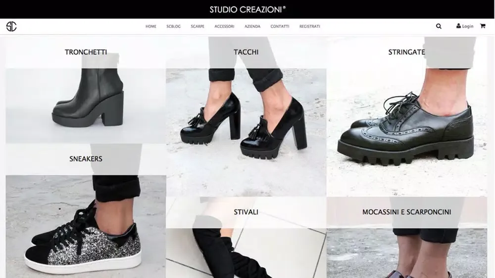 Tangkapan skrin Studio Creazioni