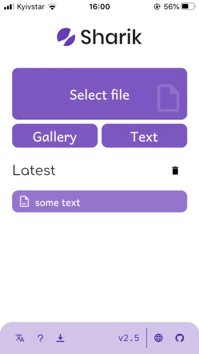 Capturas de tela do Sharik - file sharing via WiFi