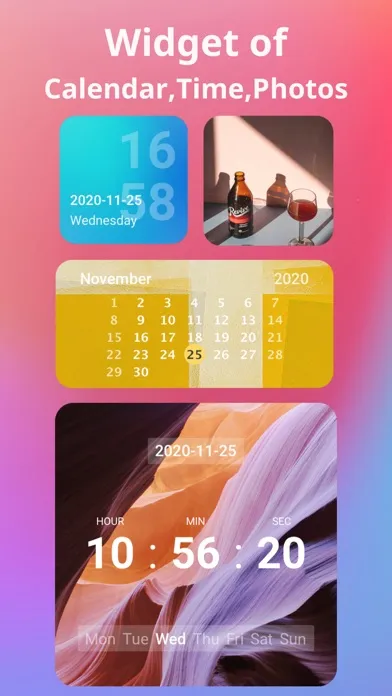 Zrzuty ekranu Widgets: Calendar&Clock&Date