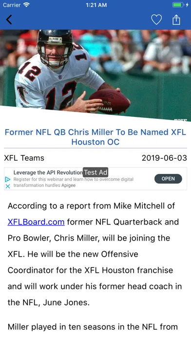 XFL News Hub - XFL Football স্ক্রিনশট