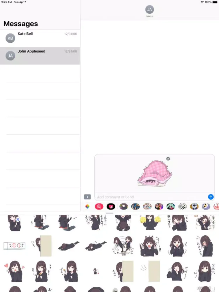 تصاویر Ayra Girl Stickers iPad 